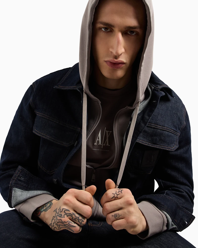 Regular fit T-shirt with embroidered logo