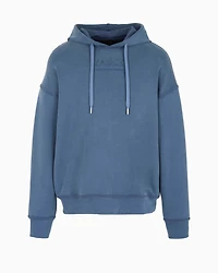 Stretch fabric zip-up hoodie