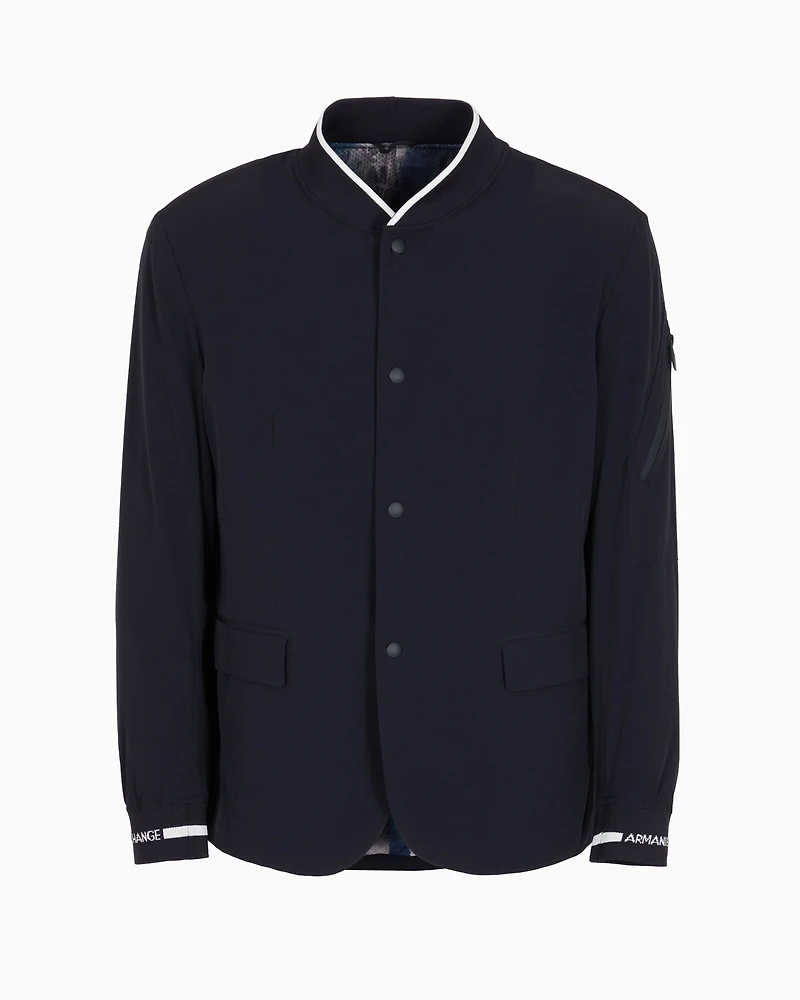 Blazer stretch fabric with contrasting profiles
