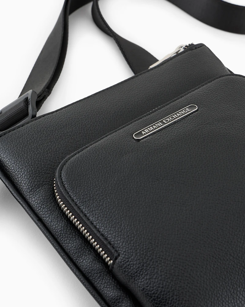 Flat shoulder bag