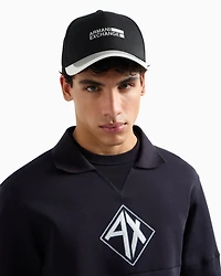 Color block hat with logo