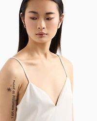 Matte satin fabric top