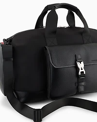 Duffel bag with external pockets