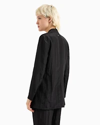 Open jacket flowing fabric