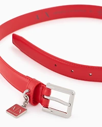Slim belt with charm