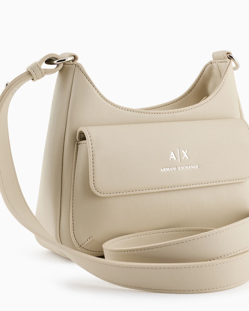 Shoulder bag with external pocket