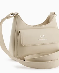 Shoulder bag with external pocket