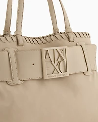 Large shoulder bag with ASV logo detail