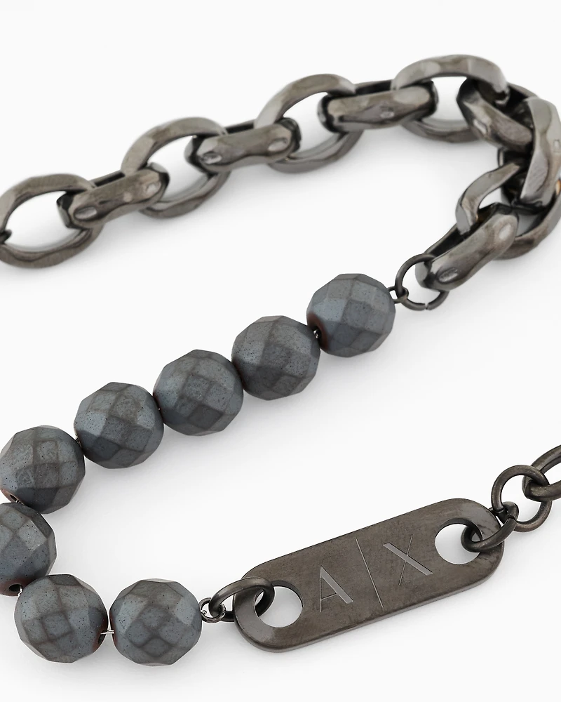  Gunmetal Hematite Chain Bracelet