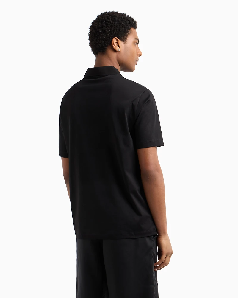 Regular fit polo shirt mercerised cotton