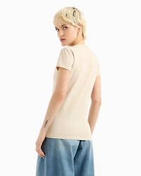 Slim fit T-shirt with signature logo