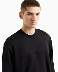 Crewneck cotton blend sweatshirt