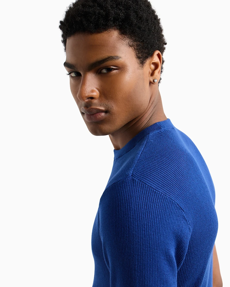 Cotton crew neck sweater
