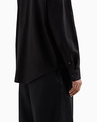 Regular fit cotton jacquard shirt