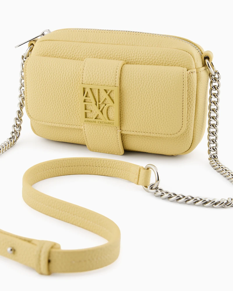 Mini shoulder bag with logo