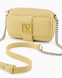 Mini shoulder bag with logo