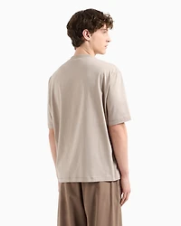 Regular fit mercerised cotton T-shirt