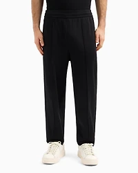Regular fit trousers with contrasting band