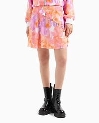 Short skirt floral fabric