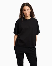 Relaxed fit T-shirt with logo bands on the shoulders