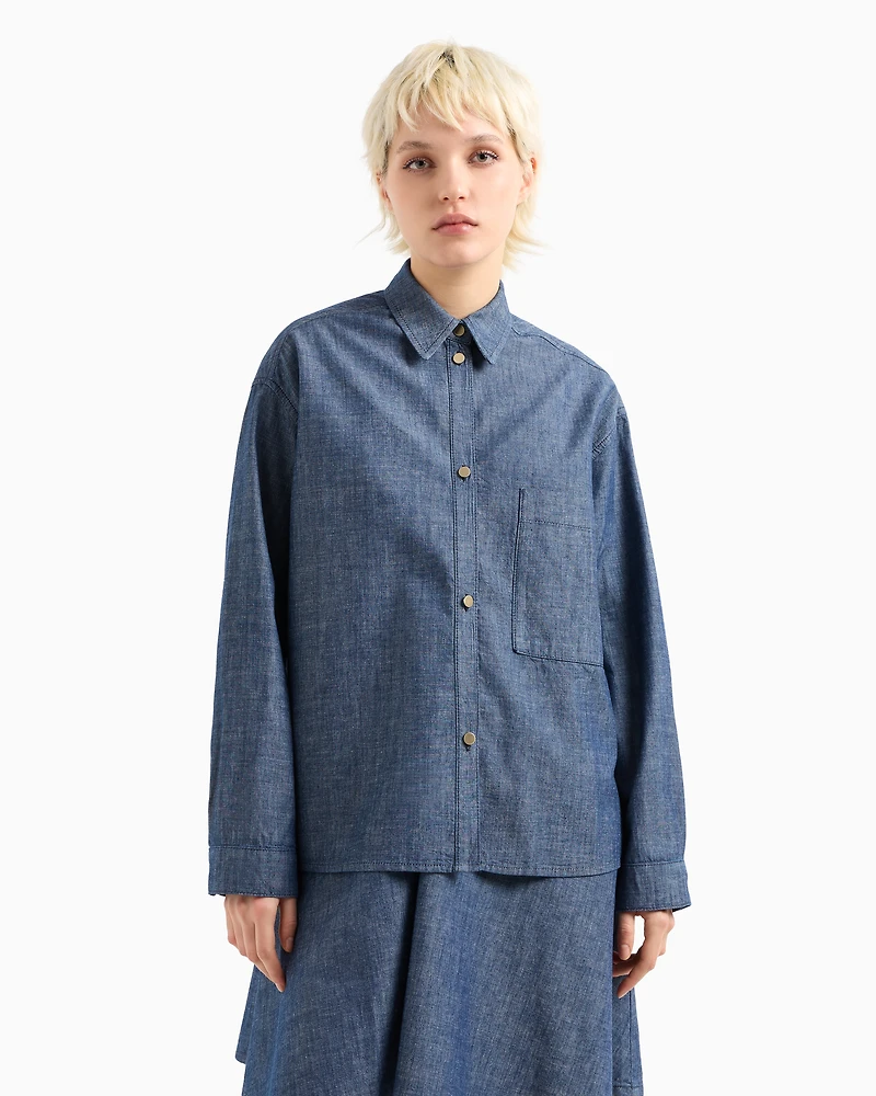 Cotton chambray shirt