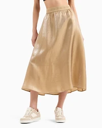 Shiny Midi Skirt