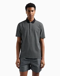 Regular fit polo shirt stretch jersey