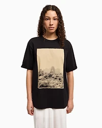 Relaxed fit T-shirt with maxi print