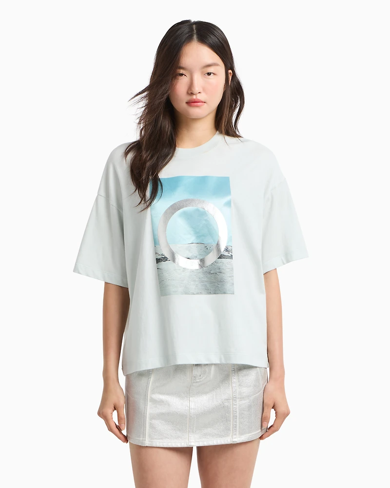 Relaxed fit T-shirt with ASV print