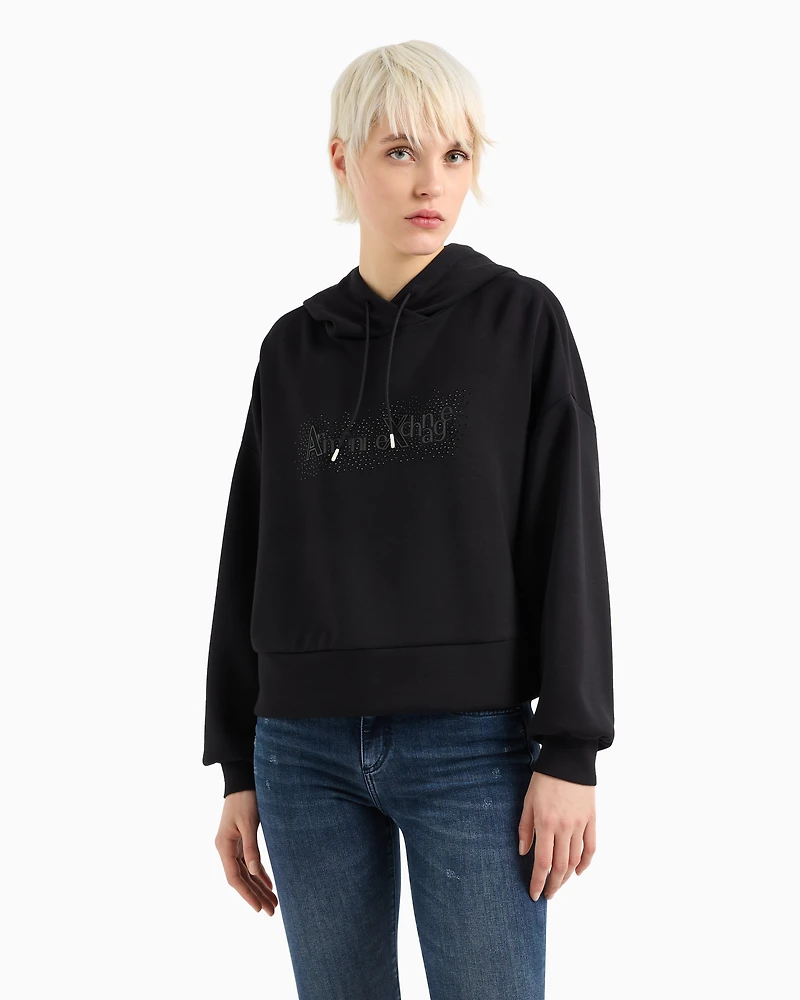 Rhinestone Logo Hoodie