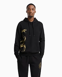 Hoodie with maxi print