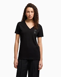 Regular fit T-shirt with V-neck