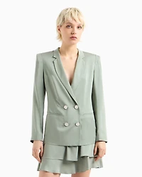 ASV fabric double-breasted jacket