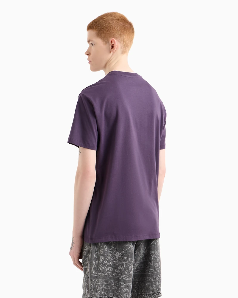 Regular fit T-shirt with logo print on the chest