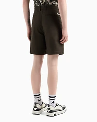 Stretch cotton thistle bermuda shorts