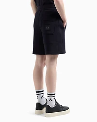 Bonded cotton Bermuda shorts