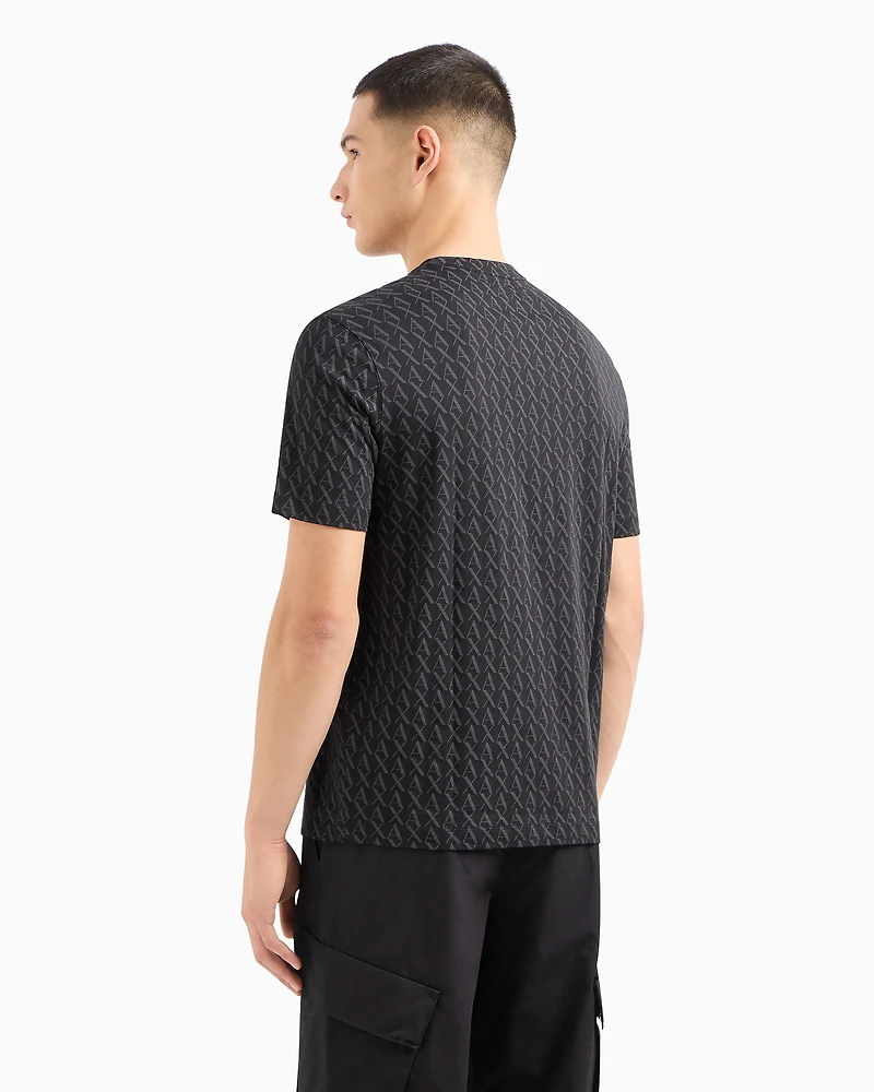 Long sleeve T-shirt with logo prints