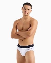 Stretch cotton briefs