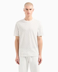 Long sleeve T-shirt with logo prints