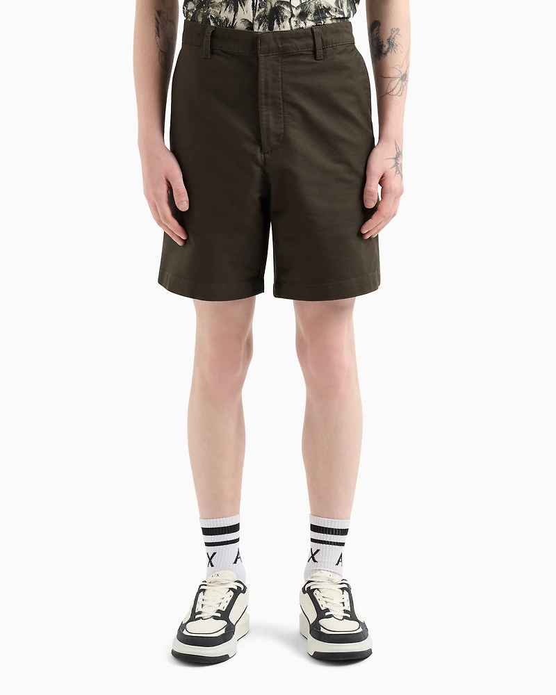 Stretch cotton thistle bermuda shorts