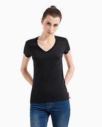 Slim fit T-shirt pima cotton jersey