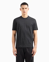 Long sleeve T-shirt with logo prints
