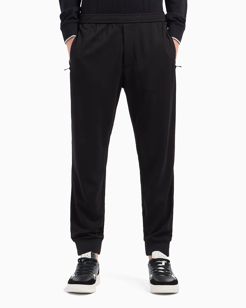 Stretch nylon jogger trousers