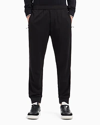 Stretch nylon jogger trousers
