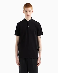 Slim fit polo cotton piquet