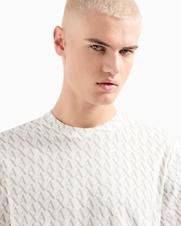 Long sleeve T-shirt with logo prints