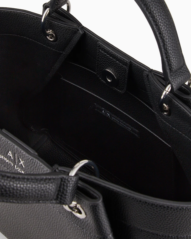 Medium handbag with degradè shoulder strap
