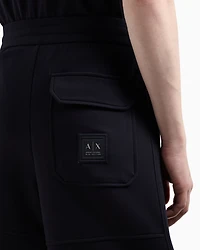 Bonded cotton Bermuda shorts