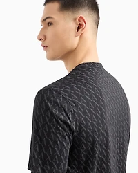 Long sleeve T-shirt with logo prints