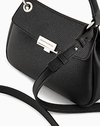Sequined shoulder bag with metallic details